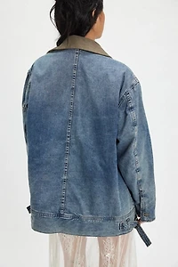 We The Free Sweet Talk Denim Barn Coat