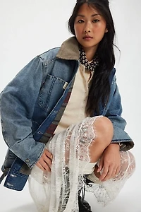 We The Free Sweet Talk Denim Barn Coat