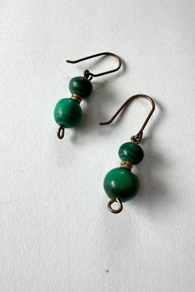 Vintage Malachite Dangle Earrings Selected by Grievous Angel Vintage