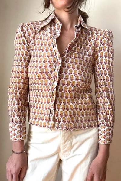 Vintage 1960s Gauze Cotton Blouse Selected by Grievous Angel Vintage