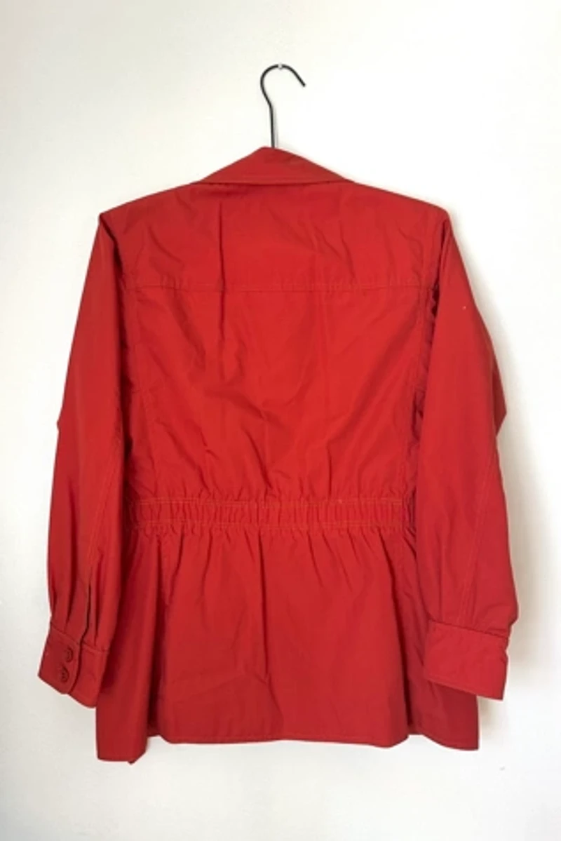 Vintage 1970s Red Cotton Jacket Selected by Grievous Angel Vintage