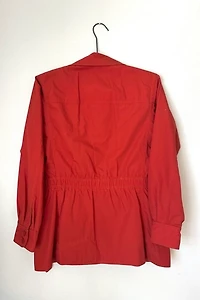 Vintage 1970s Red Cotton Jacket Selected by Grievous Angel Vintage