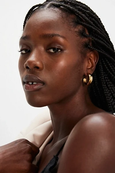 Brenda Grands Hammered Hoops