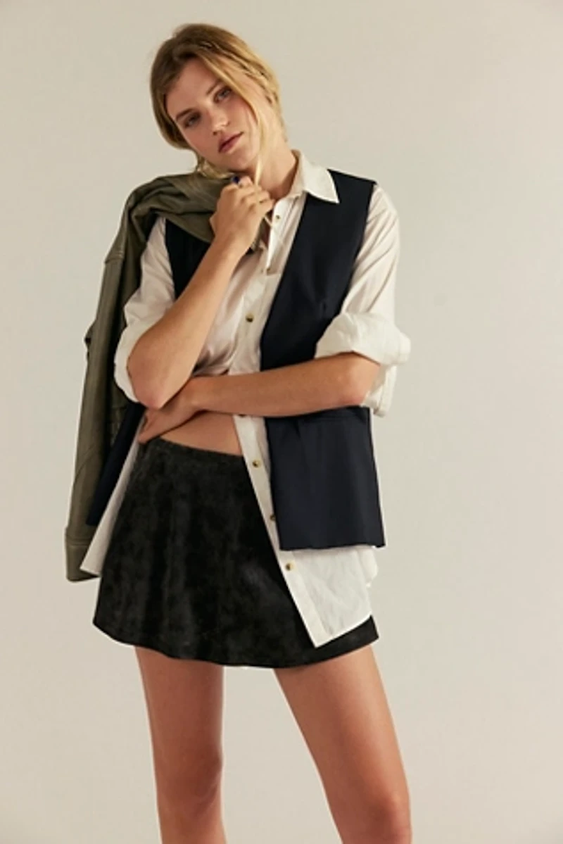 We The Free Paradise Found Suede Skort