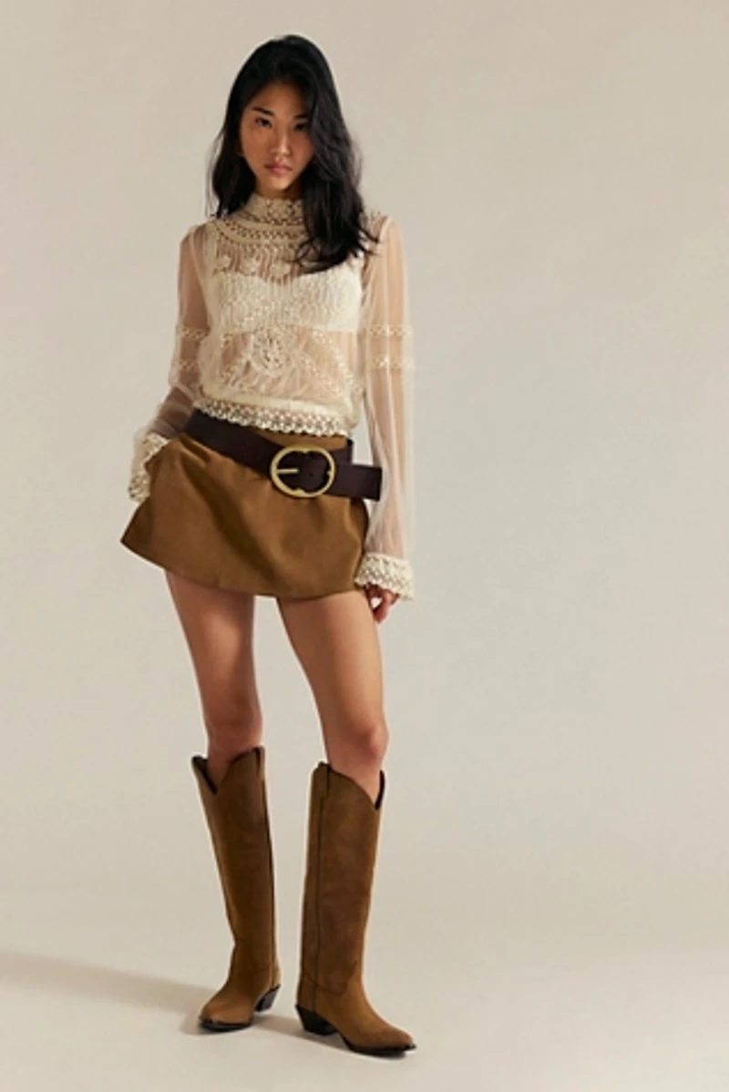 We The Free Paradise Found Suede Skort