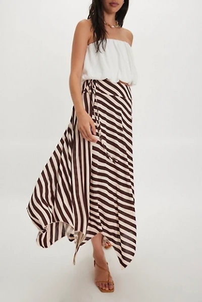 Rae Knit Printed Cascade Skirt