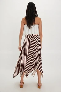 Rae Knit Printed Cascade Skirt