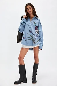 We The Free Denim Majestic Mallard Shirt