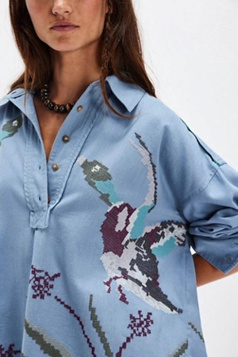 We The Free Denim Majestic Mallard Shirt