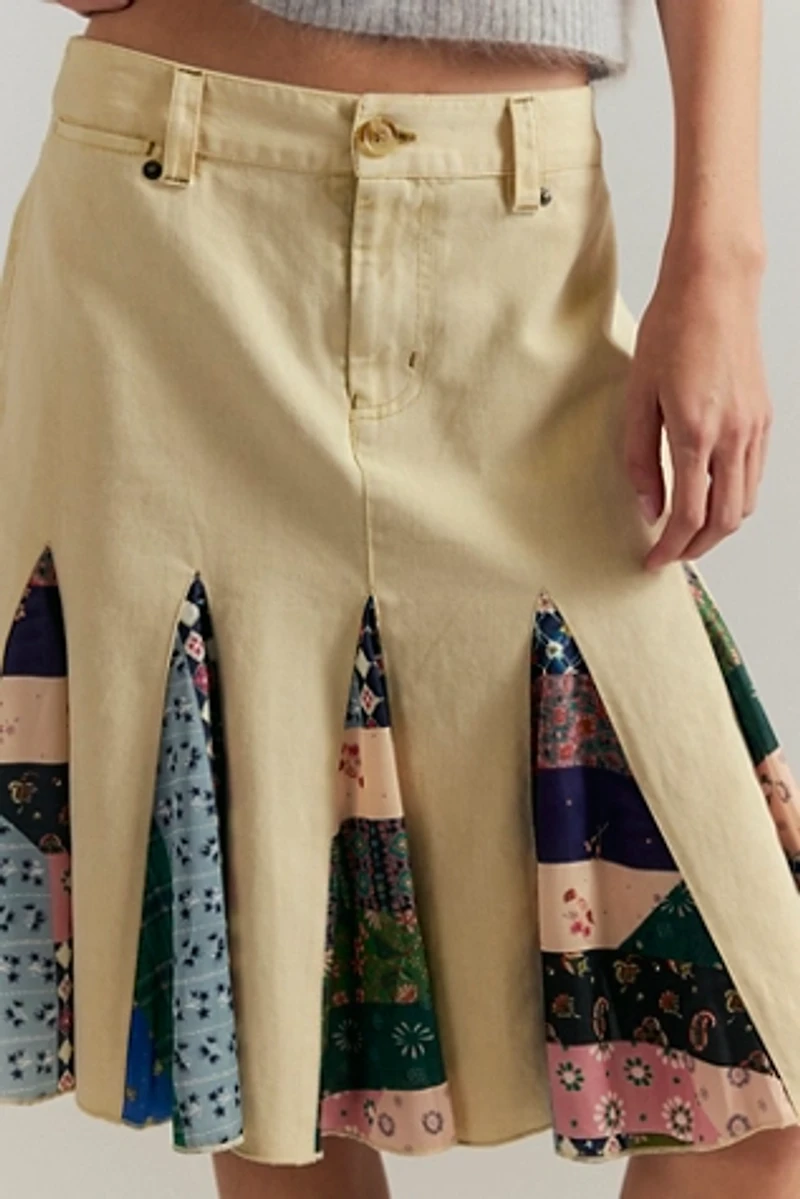 Peirrot Scarf Midi Skirt
