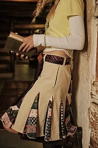 Peirrot Scarf Midi Skirt