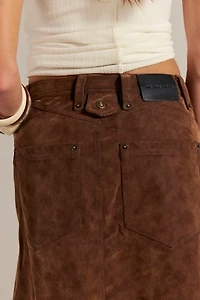 We The Free Suzy Suede Midi Skirt
