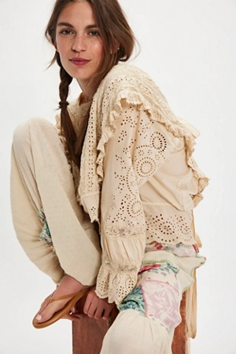 Magnolia Pearl Eyelet Rosario Blouse