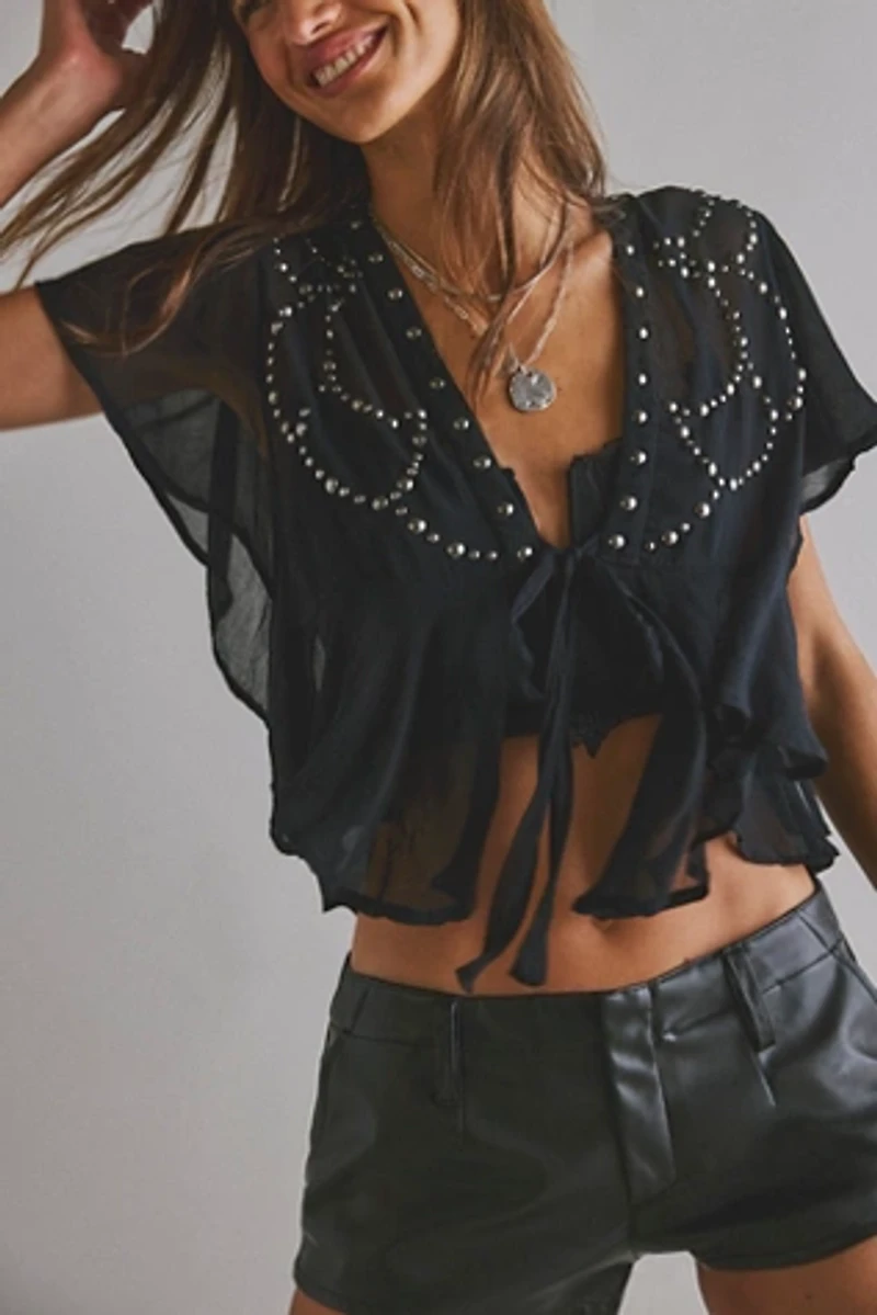 So Fine Studded Blouse
