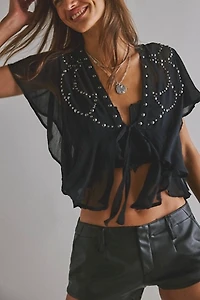 So Fine Studded Blouse