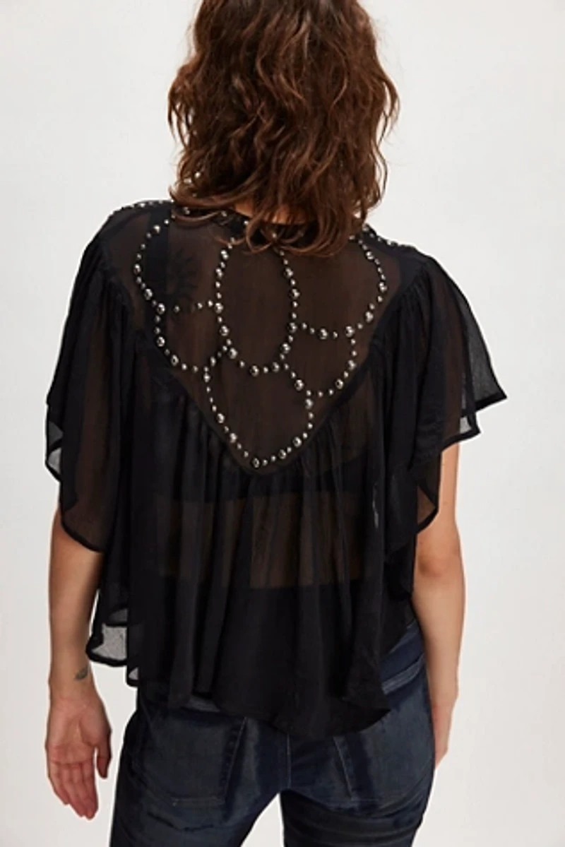 So Fine Studded Blouse