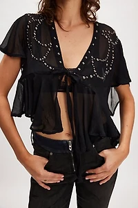 So Fine Studded Blouse