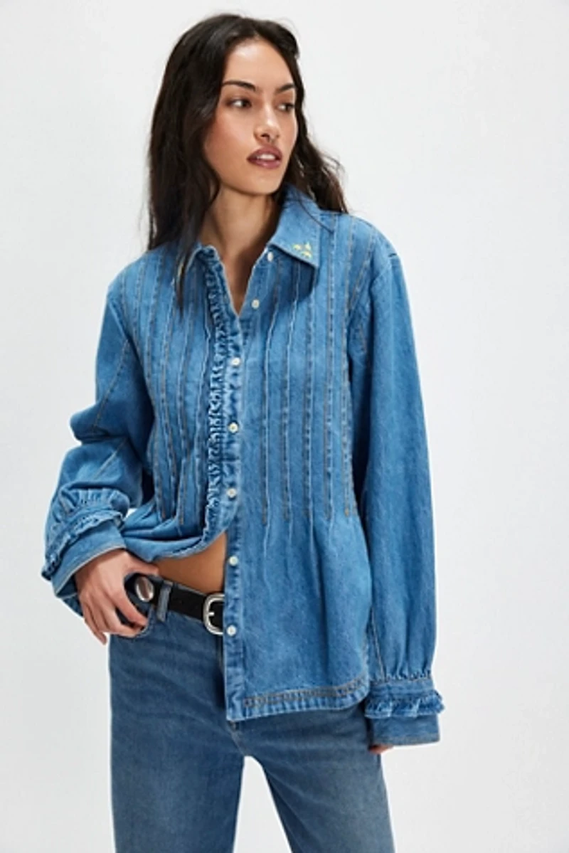 Robin Pintuck Denim Shirt