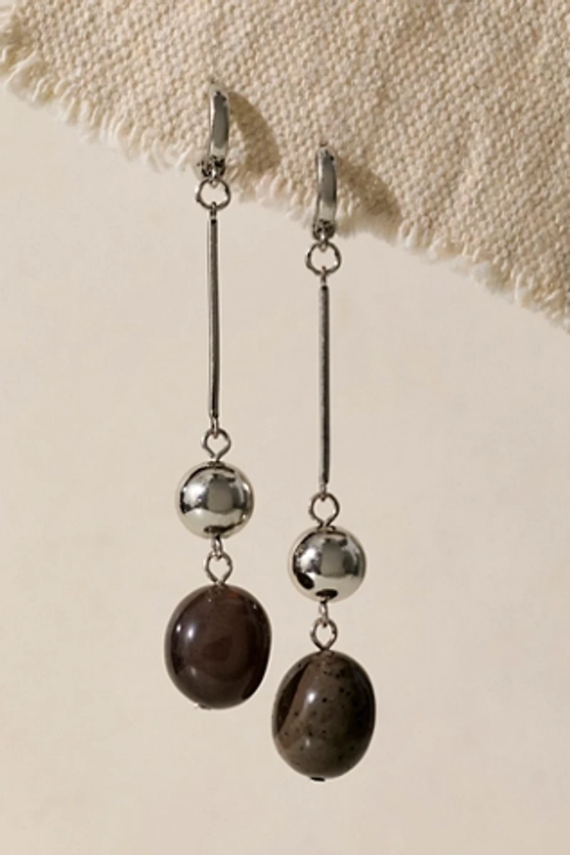 Check Mate Drop Earrings