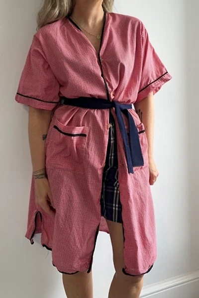 Vintage Red Gingham Shave Coat Selected by KA.TL.AK