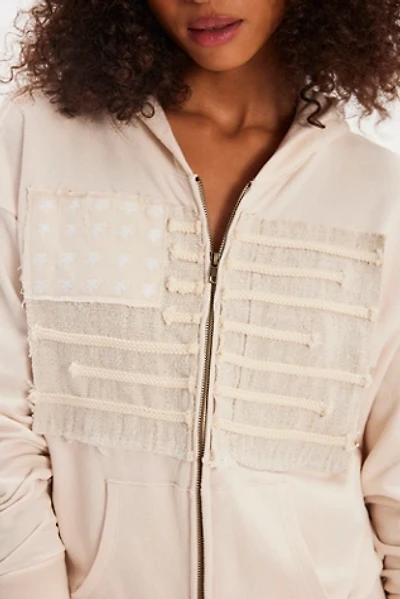 Tricia Fix Flag Zipper Hoodie