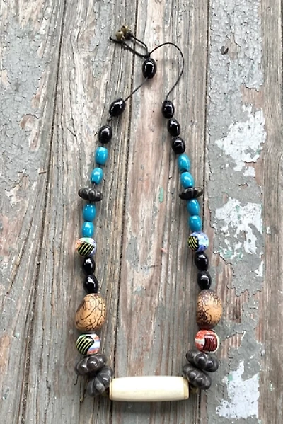 Vintage 1970s Multi Beaded Necklace Selected by Cherry