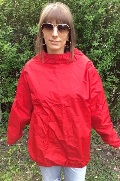 Vintage 1980s Amorphous Red Windbreaker Selected by Cherry