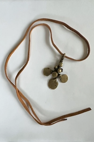 Vintage 1960s Hand Wrought Brass Medallion Necklace Selected by Cherry