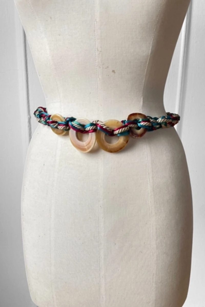 80s Vintage Braided Cord Tie-Around Belt Selected by MARMALADE