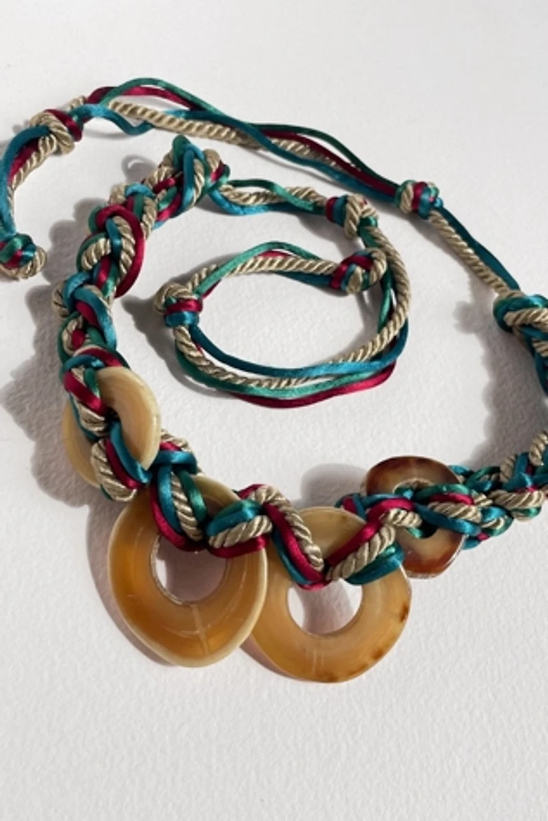 80s Vintage Braided Cord Tie-Around Belt Selected by MARMALADE