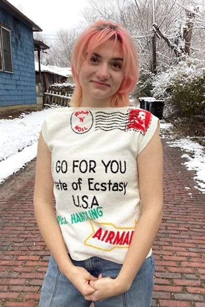 Vintage 1970s State of Ecstasy Terry Cloth Top Selected by Cherry