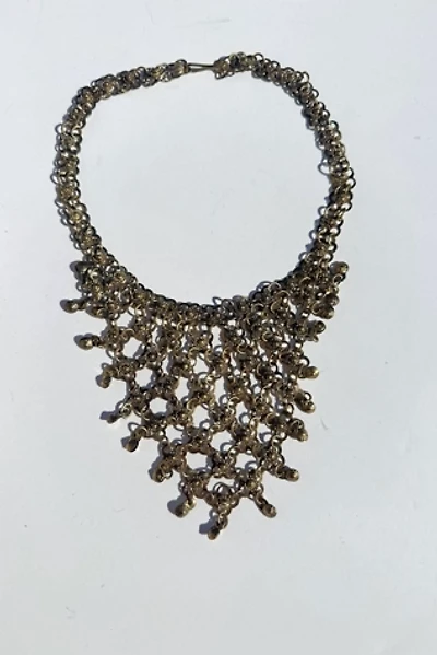 Vintage 1960s Gold Tone Statement Necklace Selected by Cherry