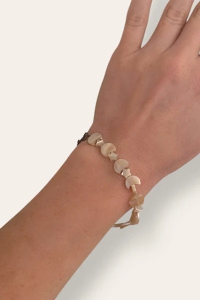 Vintage 1990's Mother Of Pearl Stars & Moons Bracelet Selected By Afterlife Boutique