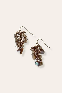 Early 2000's Beaded Dangle Earrings Selected By Afterlife Boutique