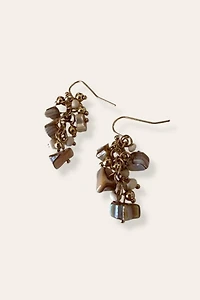 Early 2000's Beaded Dangle Earrings Selected By Afterlife Boutique