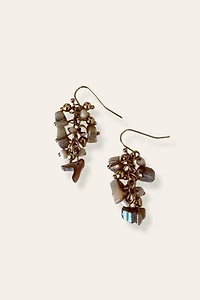 Early 2000's Beaded Dangle Earrings Selected By Afterlife Boutique
