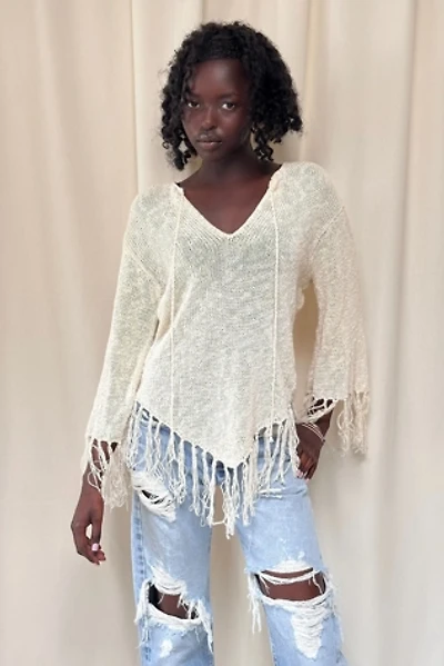 Vintage 1990's Deep V Neck Knit Sweater Selected By Afterlife Boutique