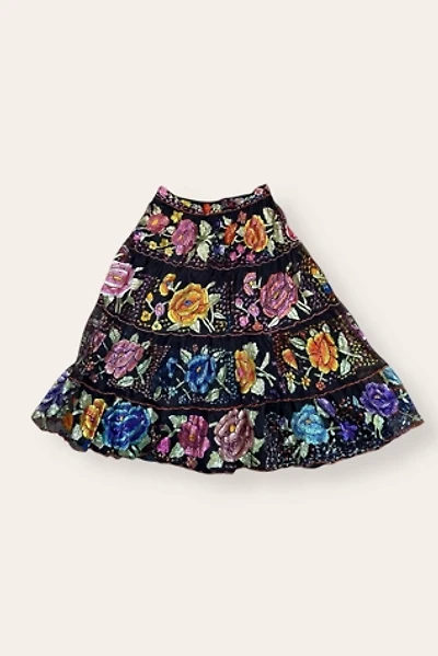 Vintage 1950's Embroidered Chiapas Skirt Selected By Afterlife Boutique