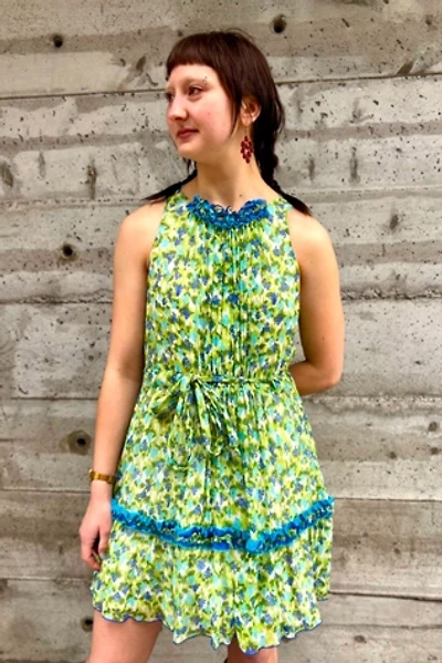 Anna Sui Silk Print Mini Dress Selected by Nomad Vintage