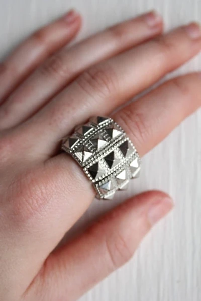 Vintage Silver Espionne Spike Ring Selected By Moons + Junes Vintage