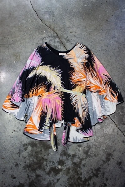 Vintage 60s Emilio Pucci Feather Silk Blouse Selected by Black Shag Vintage