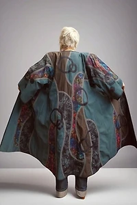 1980's Art To Wear Applique Coat Selected by Garbage Soup