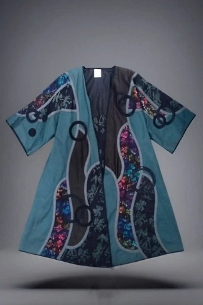 1980's Art To Wear Applique Coat Selected by Garbage Soup