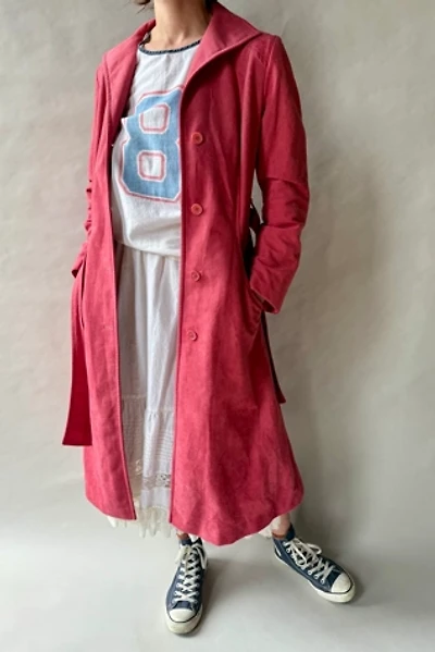 60's Pink Trench Style Coat Selected by Wax Plant
