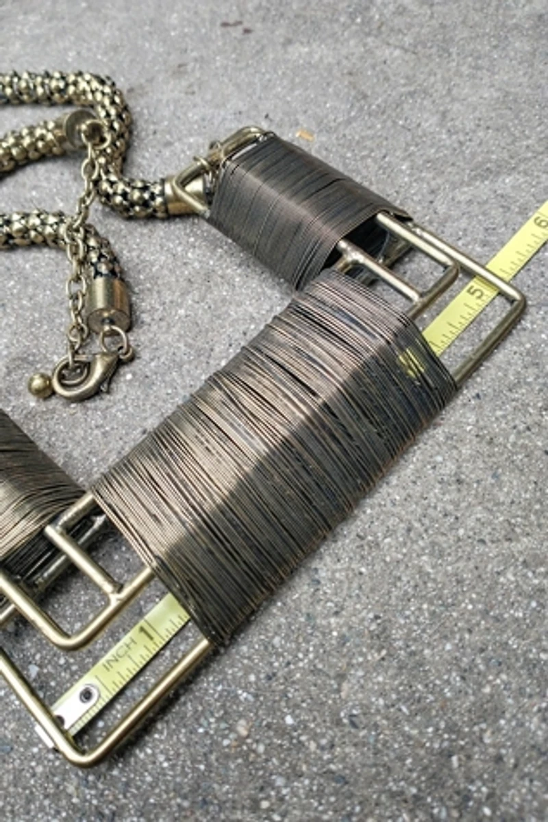 Artisan Modernist Wire Statement Necklace Selected by Garbage Soup