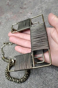 Artisan Modernist Wire Statement Necklace Selected by Garbage Soup