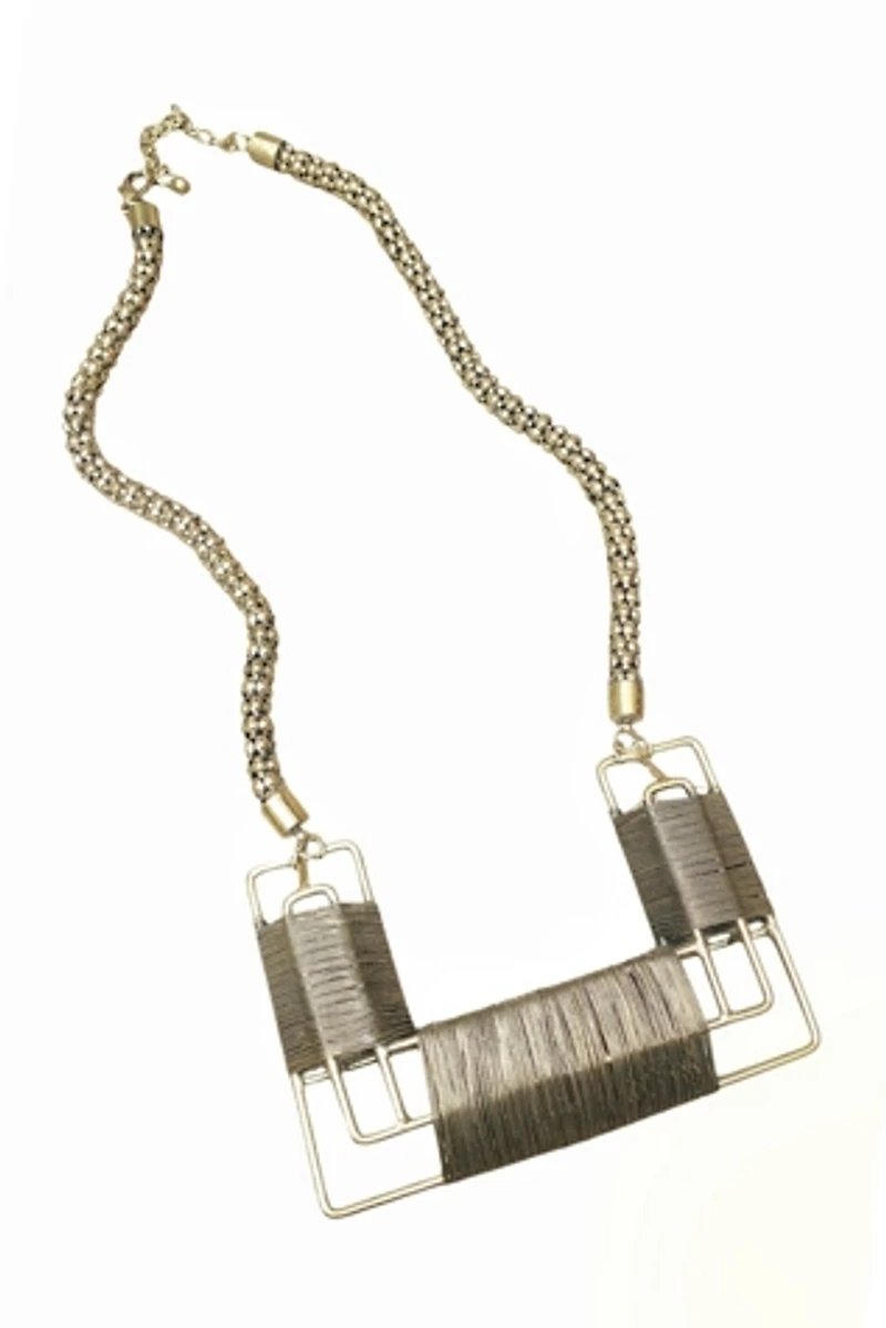 Artisan Modernist Wire Statement Necklace Selected by Garbage Soup