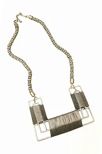 Artisan Modernist Wire Statement Necklace Selected by Garbage Soup