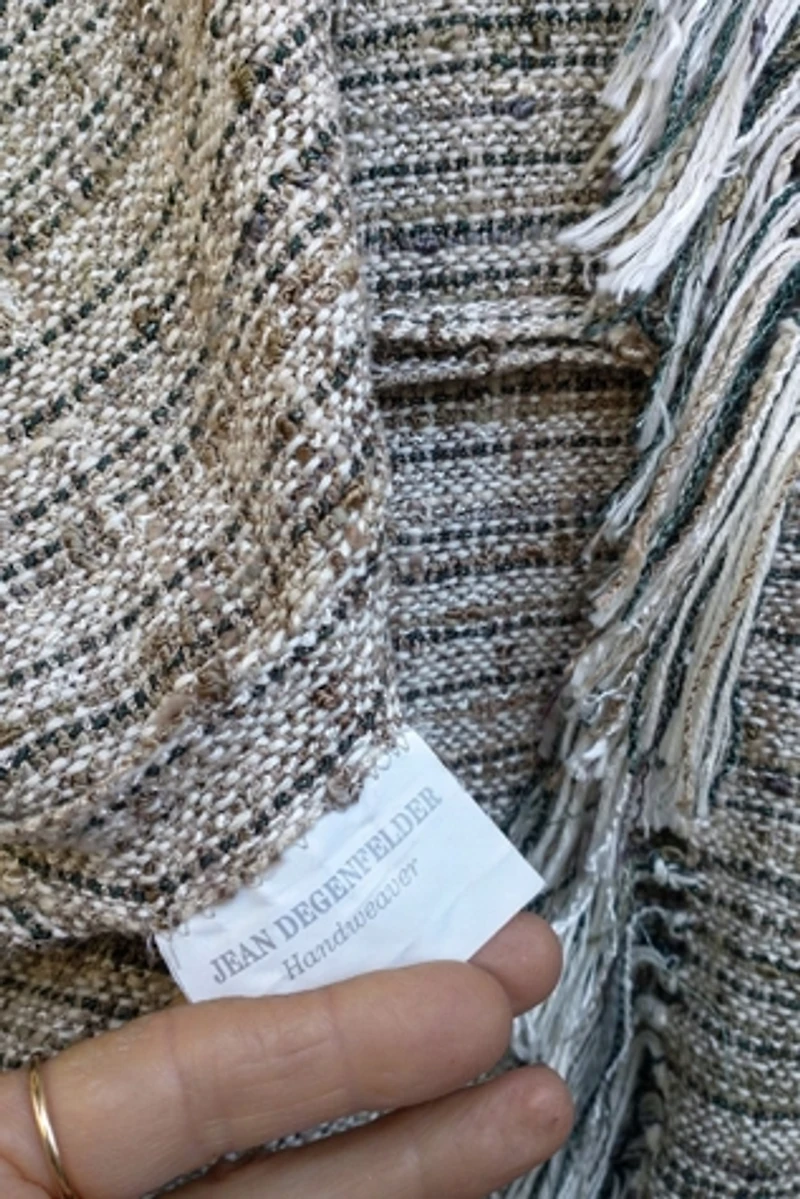 Handwoven Artisan Ruana Cape Selected by Garbage Soup