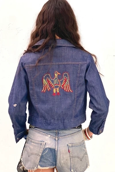 Vintage Thunderbird Embroidered Denim Jean Jacket Selected by  Anna Corinna